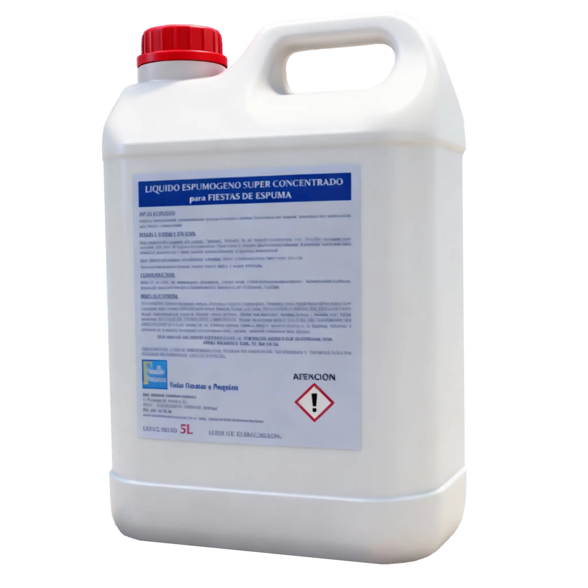 1 garrafa de Espumogeno SUPER CONCENTRADO para fiestas de la espuma. 5L.