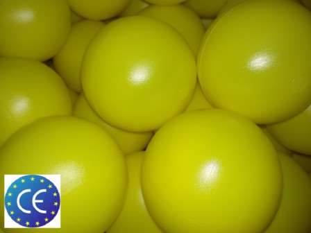 Saco de 400 bolas amarillas de 8,5 cm ultra resistentes para piscinas de bolas y parques infantiles profesionales