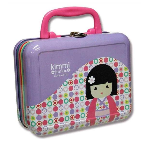 Maletín rectangular Kimmi Junior lila metálico
