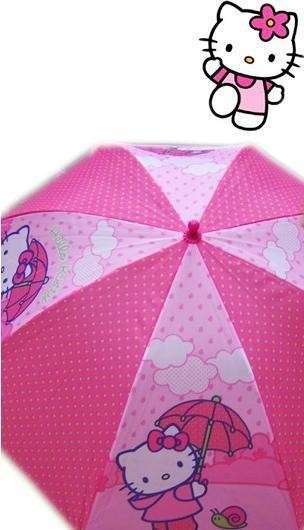 Paraguas Hello Kitty 48 cm. automático nubes